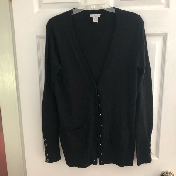 Cashmere Cotton Blend  button-up v-neck cardigan - Alfred Sung pure - Picture 11 of 12